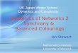Dynamics of Networks 2 Synchrony & Balanced Colourings Ian Stewart Mathematics Institute University of Warwick Ian Stewart Mathematics Institute University