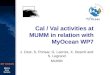 Marine Core Service MY OCEAN Cal / Val activities at MUMM in relation with MyOcean WP7 J. Ozer, S. Ponsar, G. Lacroix, X. Desmit and S. Legrand MUMM