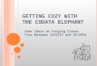 G ETTING C OZY WITH THE CODATA E LEPHANT Some Ideas on Forging Closer Ties Between IASSIST and CO-DATA