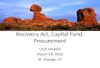 Recovery Act, Capital Fund, Procurement Utah NAHRO March 18, 2010 St. George, UT