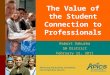 Advancing Productivity, Innovation, and Competitive Success The Value of the Student Connection to Professionals Robert Vokurka SW District February 12,