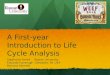 A First-year Introduction to Life Cycle Analysis Stephanie FarrellRowan University Eduardo CavanaghGlassboro, NJ USA Mariano Savelski