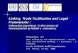 Presented at: WSIS Follow-up and Implementation : Action Line Facilitation meeting E : Bussiness : E Commerce as a Key Facilitation forSME Competitiveness