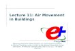 Lecture 11: Air Movement in Buildings Material prepared by GARD Analytics, Inc. and University of Illinois at Urbana-Champaign under contract to the National