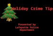 Holiday Crime Prevention Tips Protecting Your Home