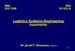 1 Logistics Systems Engineering Supportability NTU SY-521-N SMU SYS 7340 Dr. Jerrell T. Stracener, SAE Fellow