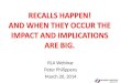 RLA Webinar Peter Philippens March 20, 2014. DHL IT Project Lead Philips Senseo Product Recall Co designer DHL Recall Management System Designer Solution