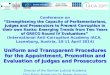 Conference on Strengthening the Capacity of Parliamentarians, Judges and Prosecutors to Prevent Corruption in their own Ranks: Emerging Trends from Two