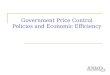 Government Price Control Policies and Economic Efficiency