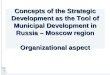 Concepts of the Strategic Development as the Tool of Municipal Development in Russia – Moscow region Organizational aspect