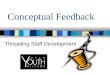 Conceptual Feedback Threading Staff Development. Goals of Presentation What is Conceptualized Feedback? How is it used to thread the development of staff?