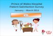 Prince of Wales Hospital Patient Satisfaction Survey January – March 2014