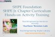 SHPE Foundation SHPE Jr. Chapter Curriculum Hands-on Activity Training TeachEngineering Hands-on Activity: * Surface Tension Lab TeachEngineering Digital