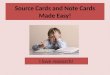 Source Cards and Note Cards Made Easy! I love research!