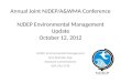 Annual Joint NJDEP/A&WMA Conference NJDEP Environmental Management Update October 12, 2012 NJDEP, Environmental Management Jane Kozinski, Esq. Assistant