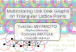 Multicoloring Unit Disk Graphs on Triangular Lattice Points Yuichiro MIYAMOTO Sophia University Tomomi MATSUI University of Tokyo