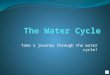 Take a journey through the water cycle! A Definition of the Water Cycle Water keeps going around and around in the water cycle. Even though the water