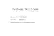 Fashion Illustration Compositional Techniques Gouache Blue Dress Mixed mediaFashion Illustration project