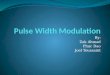 By: Zak Ahmad Phuc Dao Joel Toussaint. Outline Introduction PWM Definitions Generation Types PWM on the HCS 12 Applications 2 Presented by Zak Ahmad