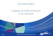 May 2011 TFEIP-EIONET Meeting Stockholm Transport panel 1 Eurostat project Analysis of GHG emissions in air transport