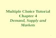 1 Multiple Choice Tutorial Chapter 4 Demand, Supply and Markets