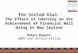 The Sorted Kiwi. The Effect of Identity on the Achievement of Financial Well Being in New Zealand Robyn Dupuis 2009 Ian Axford Fellow