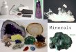 Minerals. Mineral Definition A naturally occurring, inorganic solid that has a crystalline structure and a definite chemical composition. There are about