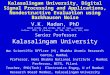 Kalasalingam University, Digital Signal Processing and Applications, Nondestructive Evaluation using Barkhausen Noise V.K. Madan, PhD BTech (IITD), PhD