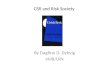 CSR and Risk Society By Dagfinn D. Dybvig HHB/UiN
