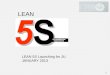1 LEAN 5S Launching for JU JANUARY 2013 LEAN The concept of 5S originated in Japan It forms the backbone of the workplace organization in the Toyota