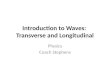 Introduction to Waves: Transverse and Longitudinal Physics Coach Stephens