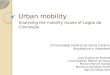 Urban mobility Analysing the mobility issues of Lagoa da Conceição Universidade Federal de Santa Catarina Arquitetura e Urbanismo Lesy Duarte de Andrade