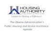 The Obama Administrations Public Housing and Rental Assistance Agenda