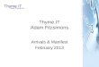 Thyme IT Adam Fitzsimons Arrivals & Manifest February 2013