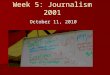 Week 5: Journalism 2001 October 11, 2010. Find the misspellings…… 1. Bayfeild 2. Strawberrys 3. Both!