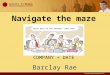Barclay Rae Navigate the maze COMPANY + DATE. 2 Consulting, Mentoring + Troubleshooting Media + Research #ITSMGoodness 400+ consulting projects since