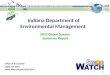 Indiana Department of Environmental Management Office of Air Quality (800) 451-6027  2012 Ozone Season Summary Report 1