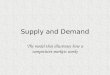 Supply and Demand The model that illustrates how a competitive markets works