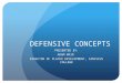 DEFENSIVE CONCEPTS PRESENTED BY: ADAM MAIR DIRECTOR OF PLAYER DEVELOPMENT, CANISIUS COLLEGE