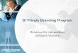 BI Private Branding Program Solutions for Independent Software Vendors