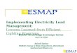 Implementing Electricity Load Management: Lessons Learned from Efficient Lighting Programs ESMAP Knowledge Exchange Series April 12, 2006 Ashok Sarkar