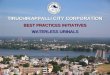 BEST PRACTICES INITIATIVES WATERLESS URINALS TIRUCHIRAPPALLI CITY CORPORATION