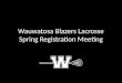 Wauwatosa Blazers Lacrosse Spring Registration Meeting