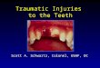 Traumatic Injuries to the Teeth Scott A. Schwartz, Colonel, USAF, DC