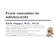From neonates to adolescents Kalle Hoppu, M.D., Ph.D. Director, Poison Information Centre, Helsinki University Central Hospital Docent (Ass. professor)
