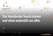 The Worldwide Touch Market and what andersDX can offer V1.0
