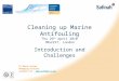 Cleaning up Marine Antifouling Thu 29 th April 2010 IMarEST, London Introduction and Challenges Dr Raouf Kattan Managing Director Safinah Ltd – 