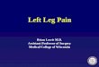 Left Leg Pain Brian Lewis M.D. Assistant Professor of Surgery Medical College of Wisconsin