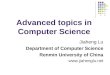 Advanced topics in Computer Science Jiaheng Lu Department of Computer Science Renmin University of China 