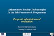 Information Society Technologies In the 6th Framework Programme Information Society Technologies In the 6th Framework Programme Proposal submission and